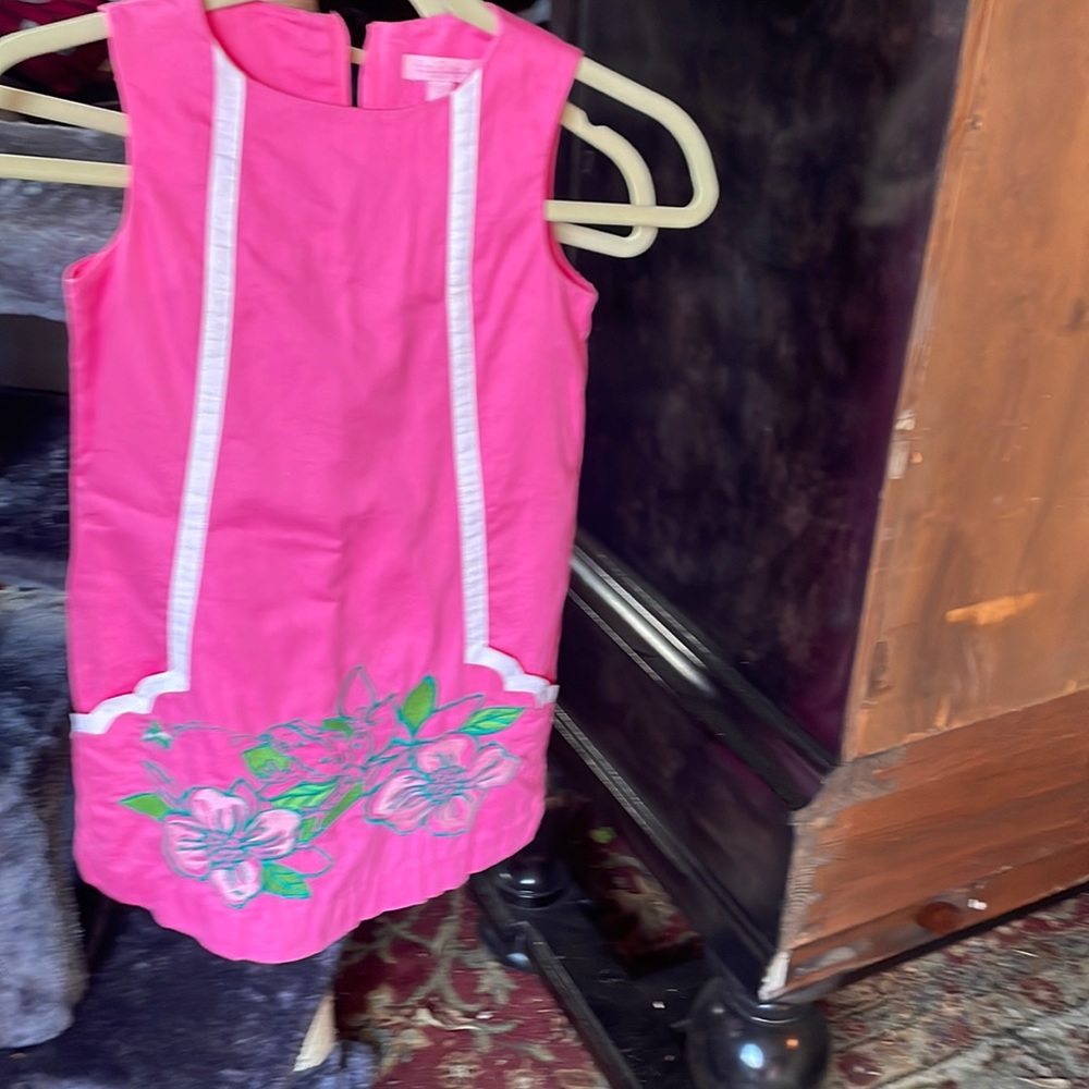 Lilly Pulitzer Beautiful Girls Dress. Peony Flowers